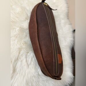 CANTLEBAG Ranchlands Elegant Brown Leather Belt Bag for Men
